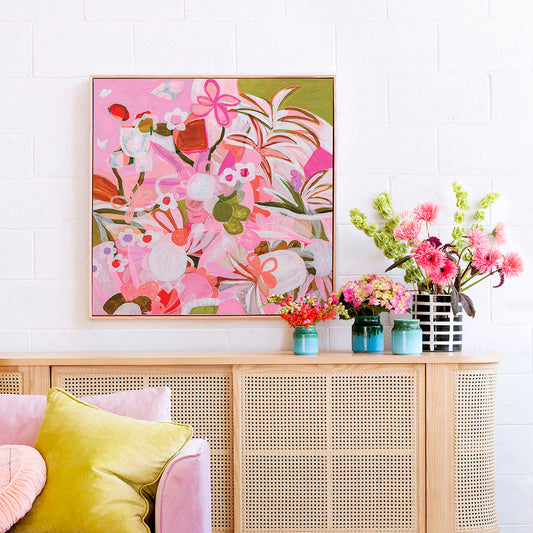 Intergalactic Landscape In Pink - Edition Print