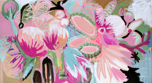 Blue & Green Sunflowers - Limited Edition Print