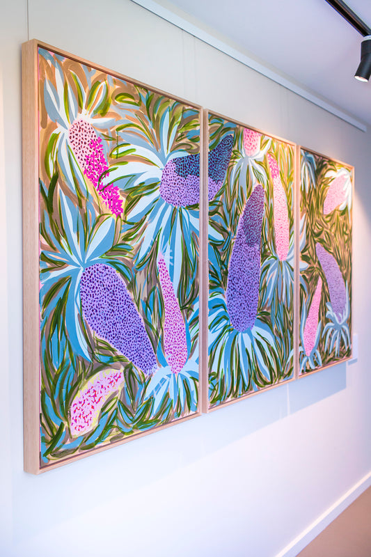 ‘Echium’ Triptych 2020 - Original Artwork