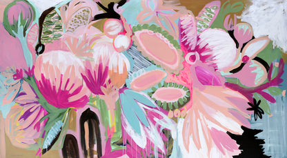 Blue & Green Sunflowers - Limited Edition Print