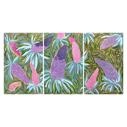 ‘Echium’ Triptych 2020 - Original Artwork
